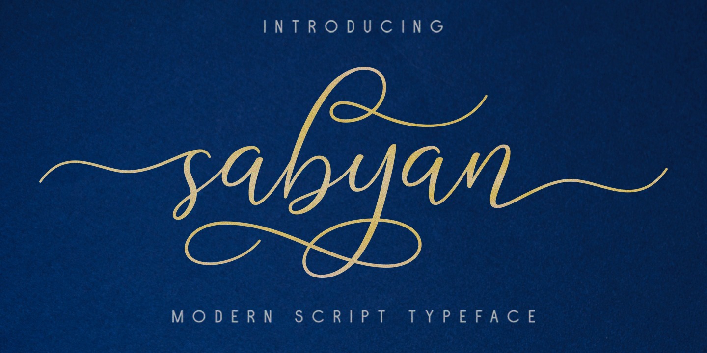 Beispiel einer Sabyan-Schriftart #1